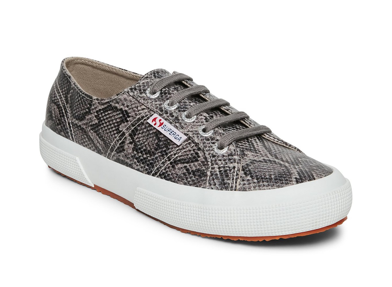 Tenis Feminino Cinzentas/Serpentine - Superga 2750 Faux Snake - FXUZM-7295